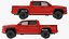 Toyota Tacoma TRD Off Road Red Metallic 2021 Rigged