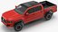 Toyota Tacoma TRD Off Road Red Metallic 2021 Rigged