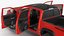 Toyota Tacoma TRD Off Road Red Metallic 2021 Rigged