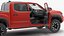 Toyota Tacoma TRD Off Road Red Metallic 2021 Rigged