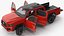 Toyota Tacoma TRD Off Road Red Metallic 2021 Rigged