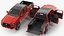 Toyota Tacoma TRD Off Road Red Metallic 2021 Rigged