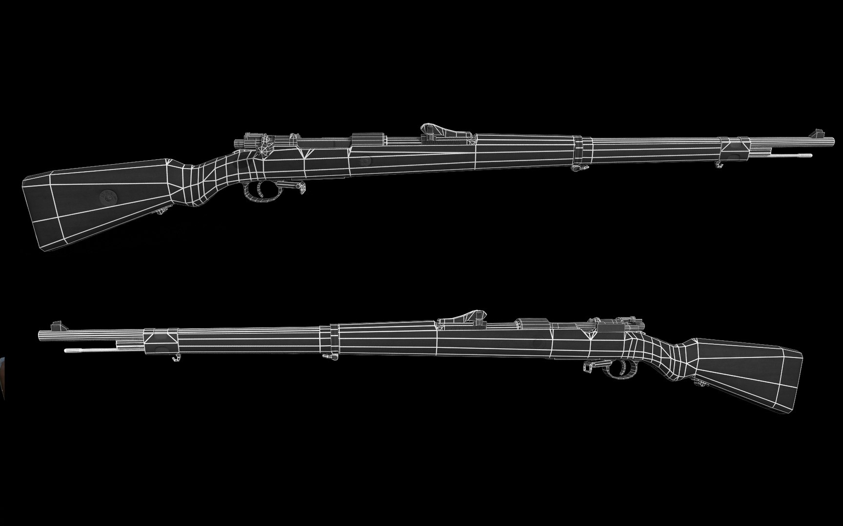 Gewehr 98 Mauser Model TurboSquid 2059526