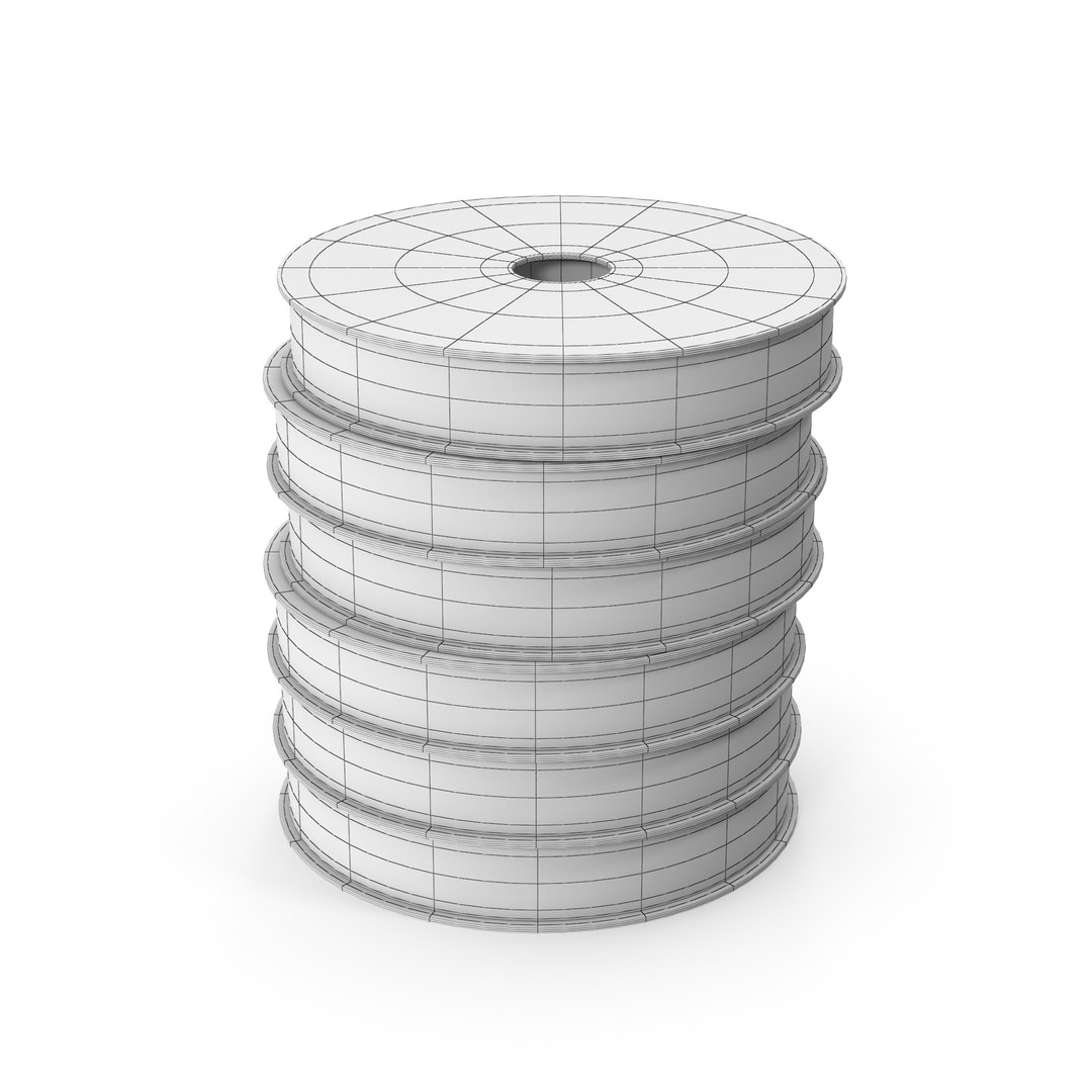 3D Ribbon Reels Model - TurboSquid 2096190