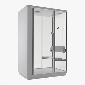3D model Shower-steam Two People Cabin