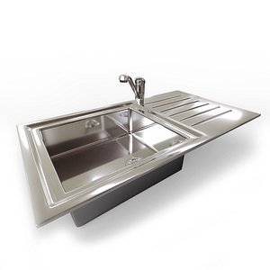 kitchen sink mixer tap 3d 3ds
