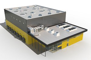 building industrial 3d max