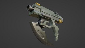 3D Sci-fi Knife Gun
