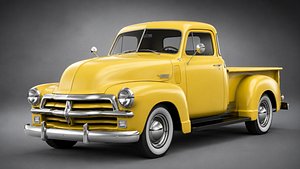 3D Chevrolet Pickup 1950 3D Model
