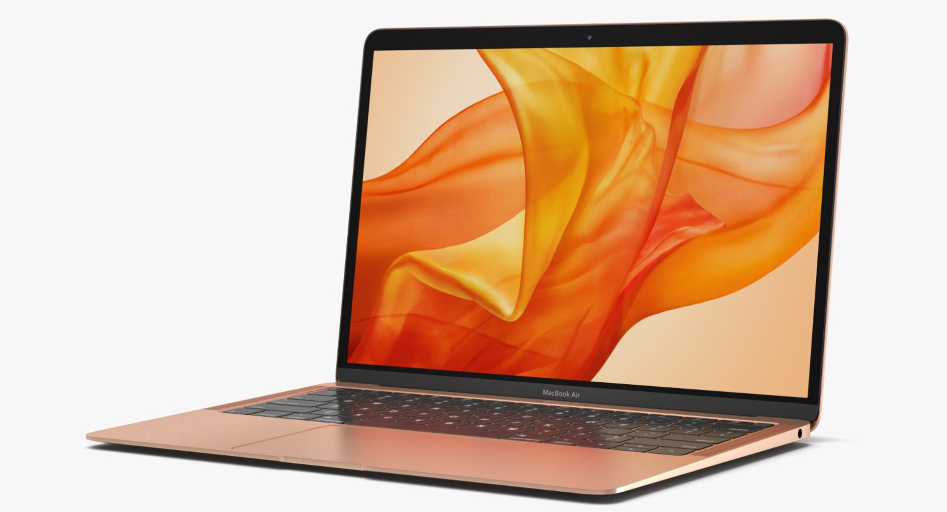 MacBook Air Gold 3D Model 3D model preview