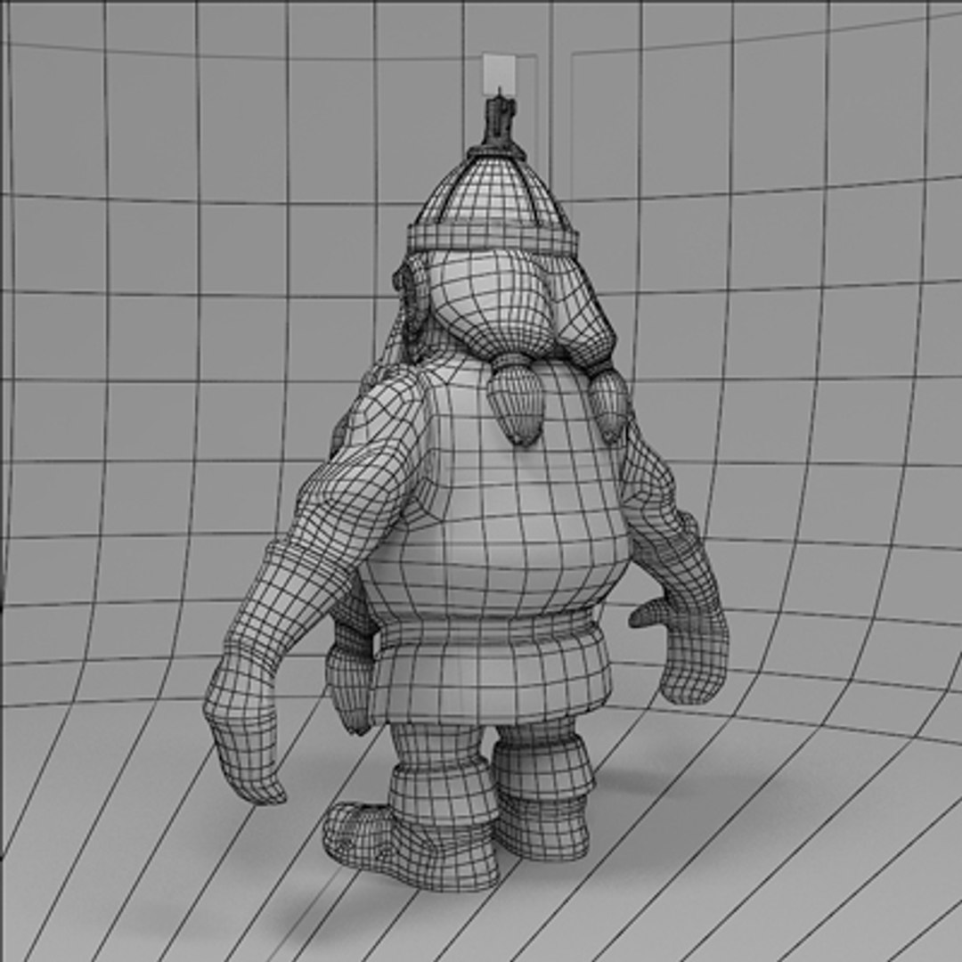 3d Dwarf Fairy Tale Model