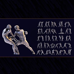 Boxer Man Set02 3D model