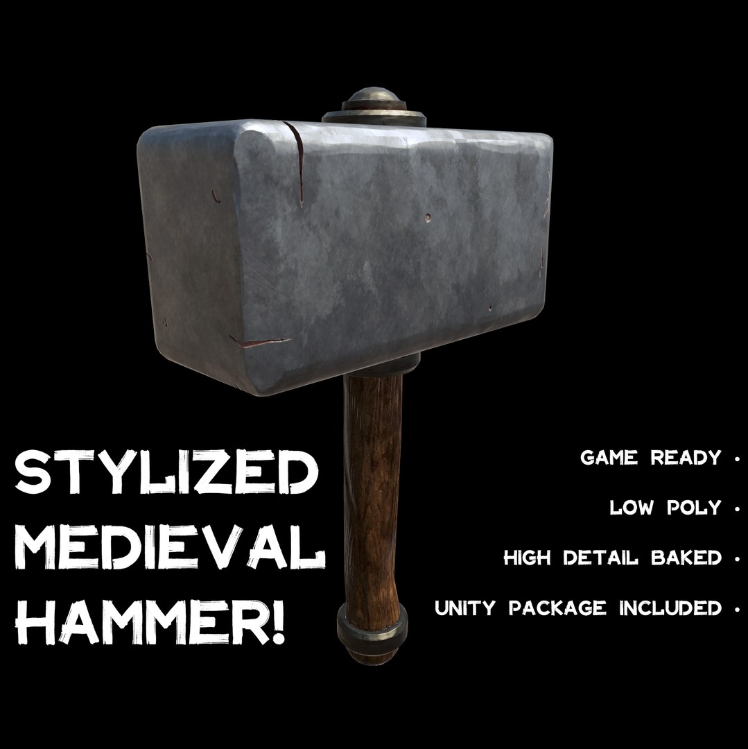3D model stylized hammer https://p.turbosquid.com/ts-thumb/gW/4vkaBz/NNwHPEmM/main/png/1596165004/1920x1080/fit_q87/f6ba39bf8957e4a0b75cd42cb3bb4a27d7d7a2ba/main.jpg