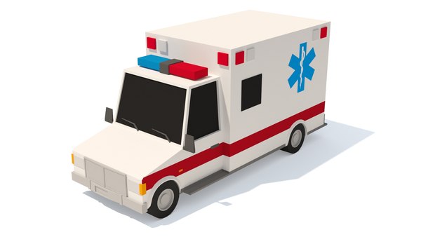 Cartoon Ambulance 3D - TurboSquid 1851129