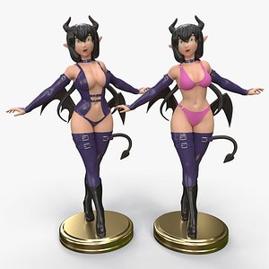 Anime Female Devil Succubus A Printing
