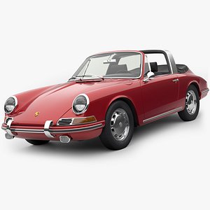 3D model porsche 911 targa 1967