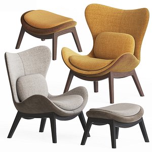 calligaris lazy armchair pouf model