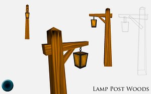 lamp post 3d obj