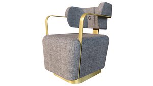 Chair Berjer U 3D model
