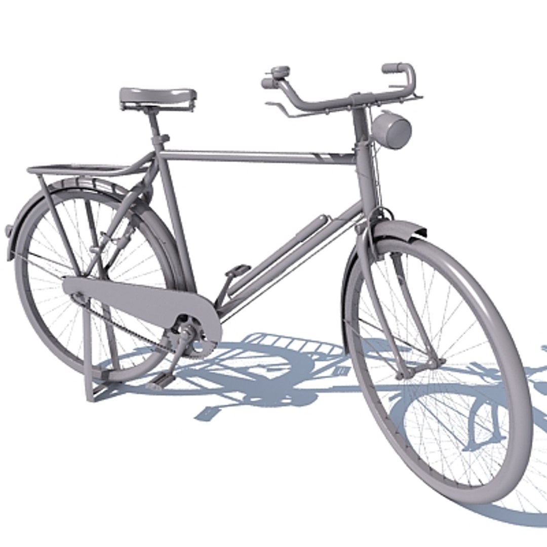 3d Classic Old Bicycle