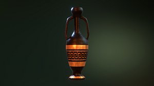 3D model ancient greek pot 3