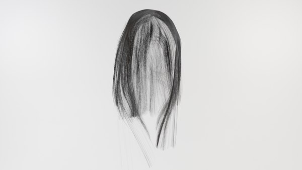 modelo 3d Gray womens hair - TurboSquid 2008323