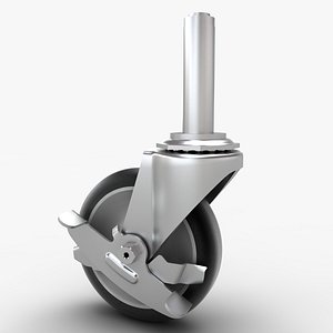 3d caster wheel model