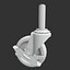 3d caster wheel model