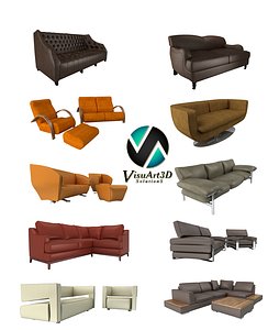 modern sofas couches 3ds