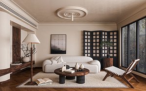 3D Modern living room