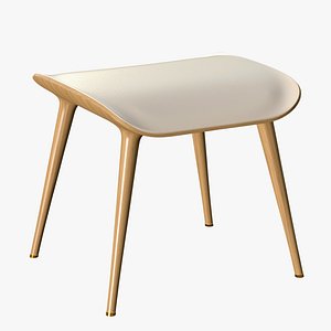 3D Stool Chair Leather model