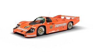 3D Porsche 956 Group C Brun Motorsport 1982 Jagermeister Racing 3d model