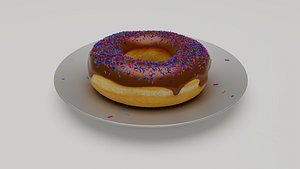Chocolate Donut 3D model