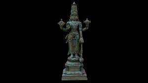 3D Lord perumal vishnu statue