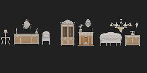 Classical 3D Asset Pack 01 3D model 3D model
