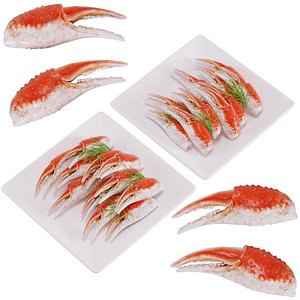 3D model crab dish