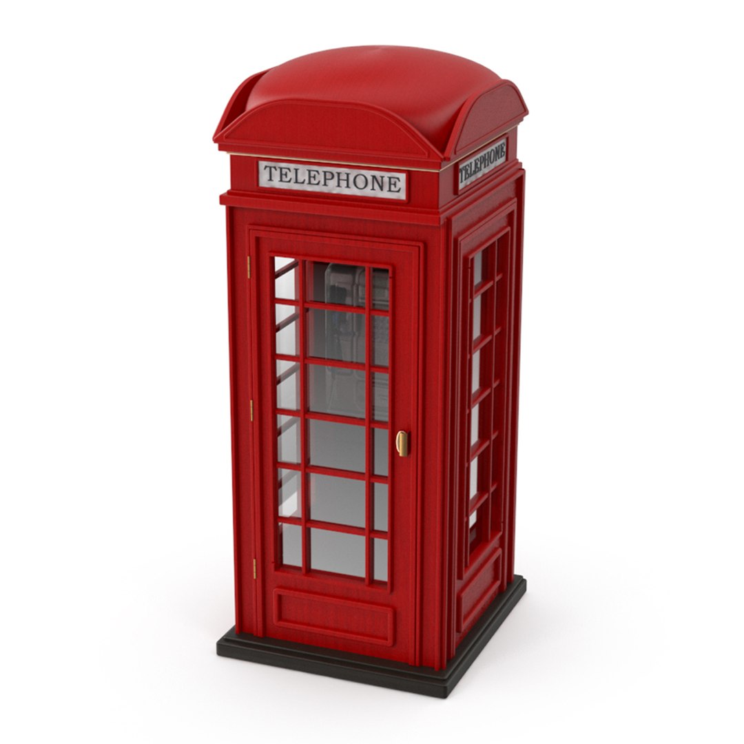 British Phone Booth Model - TurboSquid 1926078