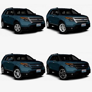 Ford Explorer 2014 Pre-FL Full Range Pack Low Poly