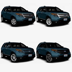 Ford Explorer 2014 Pre-FL Full Range Pack Low Poly