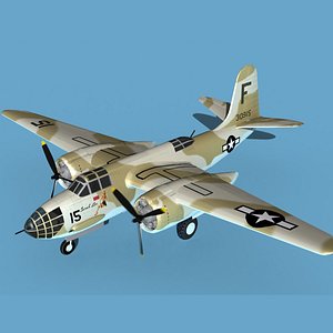 3D model Douglas A-20A Havoc V05