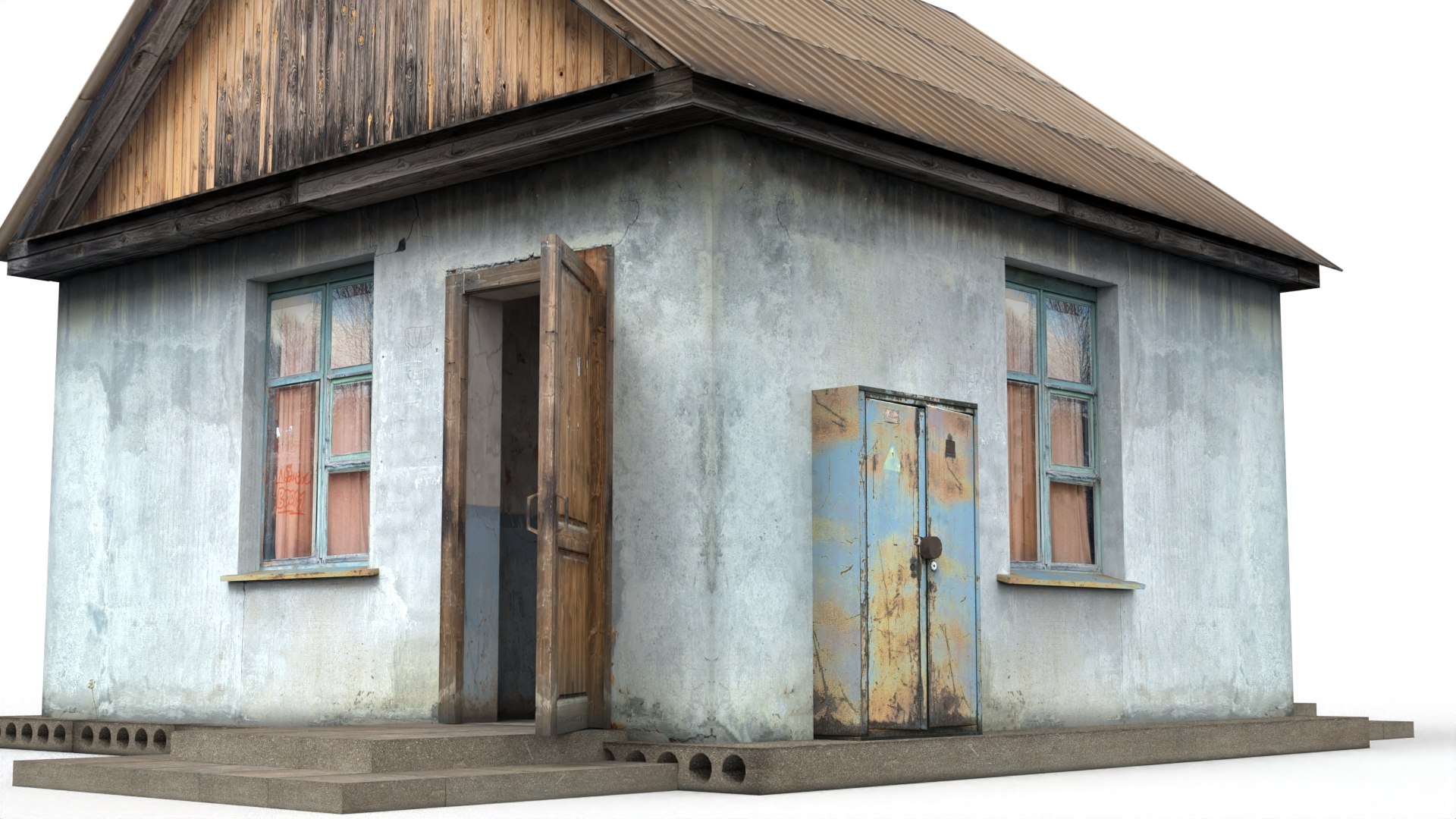 3D Old Soviet Checkpoint - TurboSquid 1806253