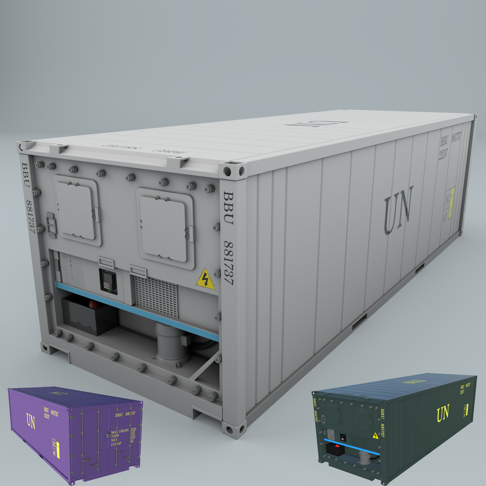 3D model iso refrigerated container - TurboSquid 1614448