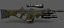 Fusil d'assaut futuriste + lanceur HE