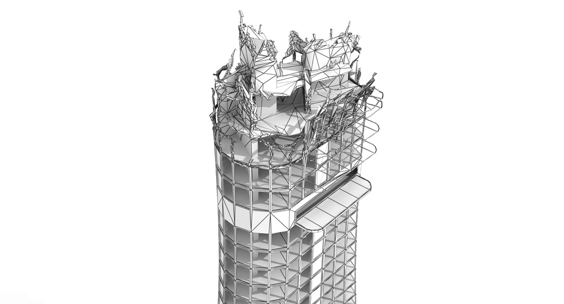 3d Sci Fi Futuristic Building Model