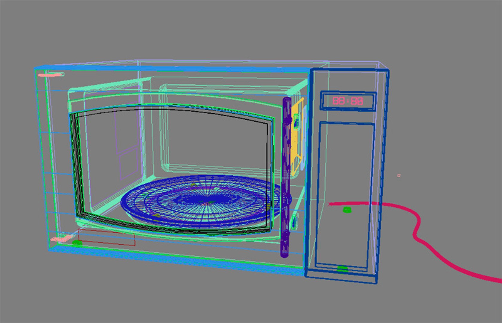 Maya Counter Microwave