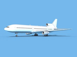 3D lockheed l-1011-10 model