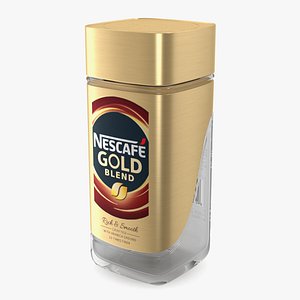 3D Empty Nescafe Gold 200g Jar model