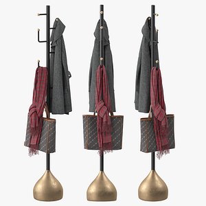 Coat Rack Stand Bedroom 3D model