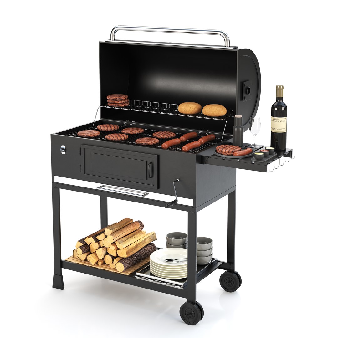 3D Barbecue 08 Model - TurboSquid 1942901