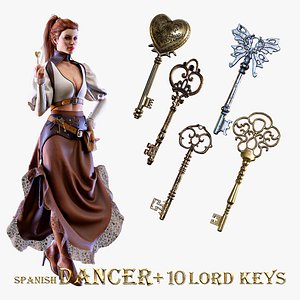 SPANISH DANCER OUTFIT WITH LORD KEYS